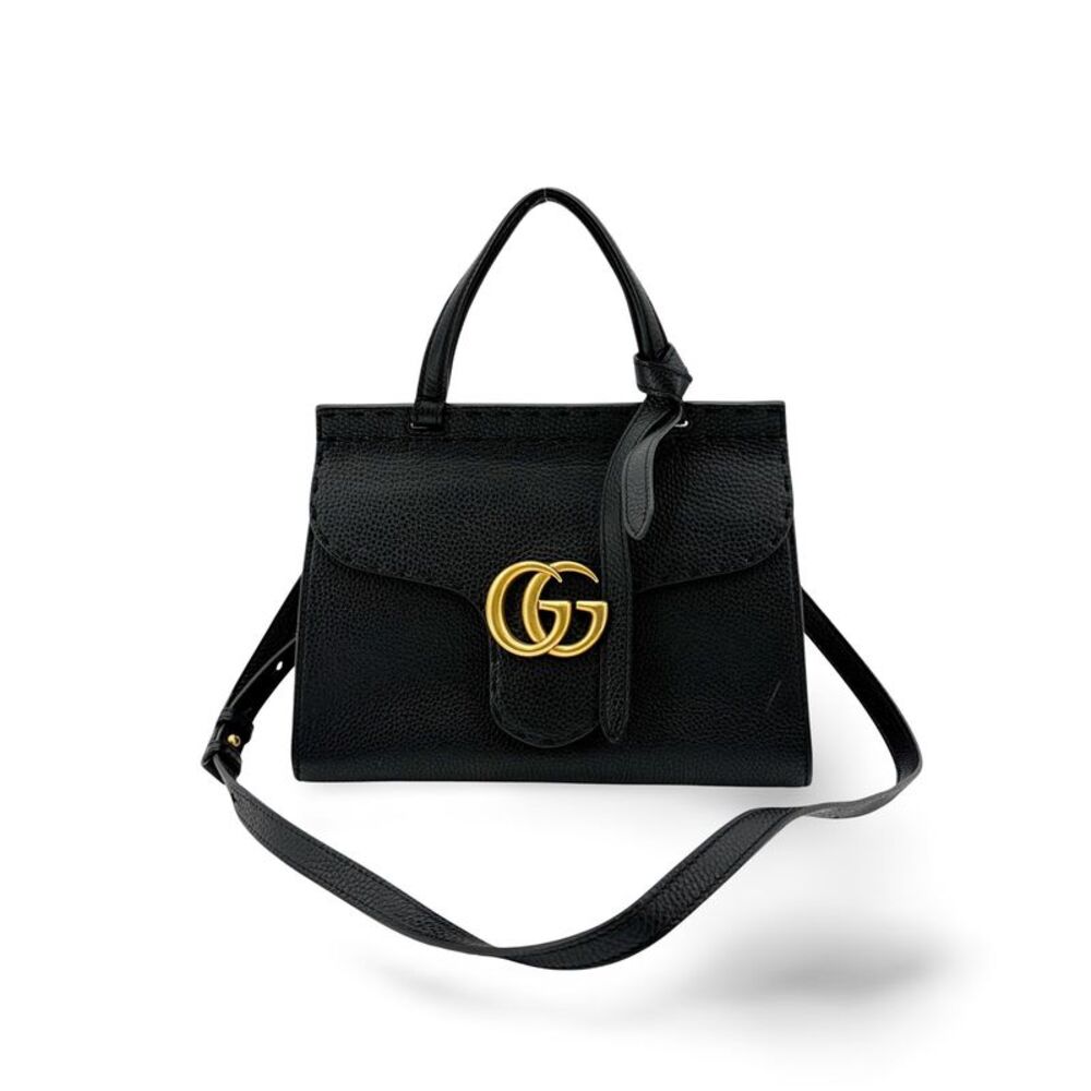 Gucci GG Marmont Small Top Handle Bag Black